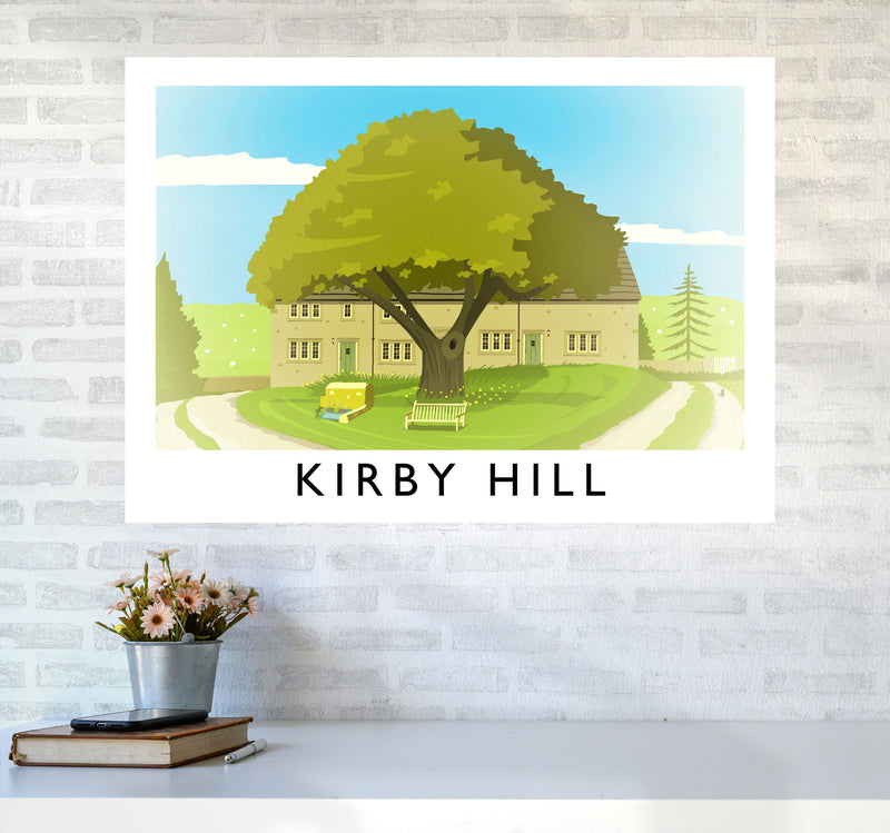 Kirby Hill Travel Art Print by Richard O'Neill A1 Black Frame