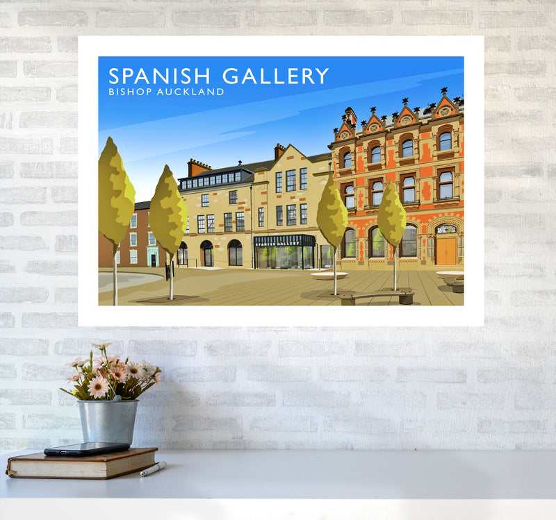 Spanish Gallery Travel Art Print by Richard O'Neill A1 Black Frame