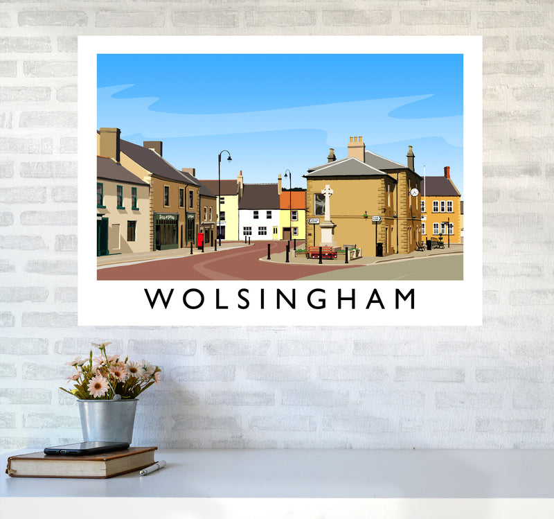 Wolsingham 2 Travel Art Print by Richard O'Neill A1 Black Frame