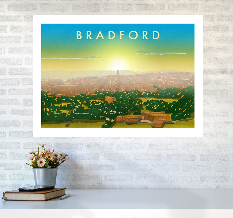 Bradford 2 Travel Art Print by Richard O'Neill A1 Black Frame