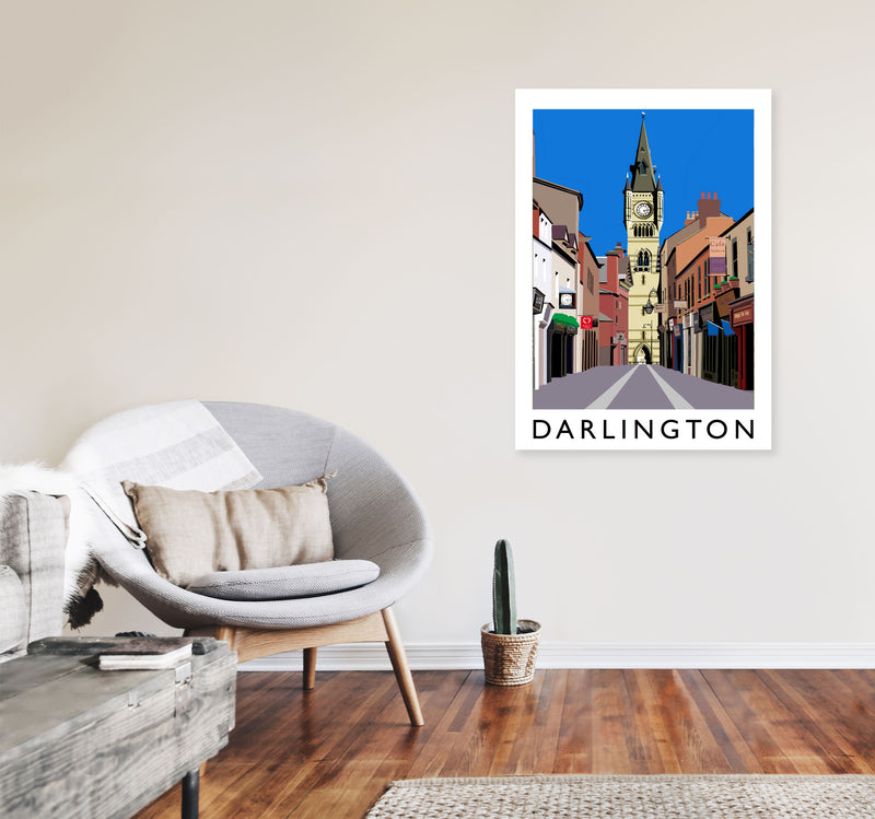 Darlington Art Print by Richard O'Neill A1 Black Frame