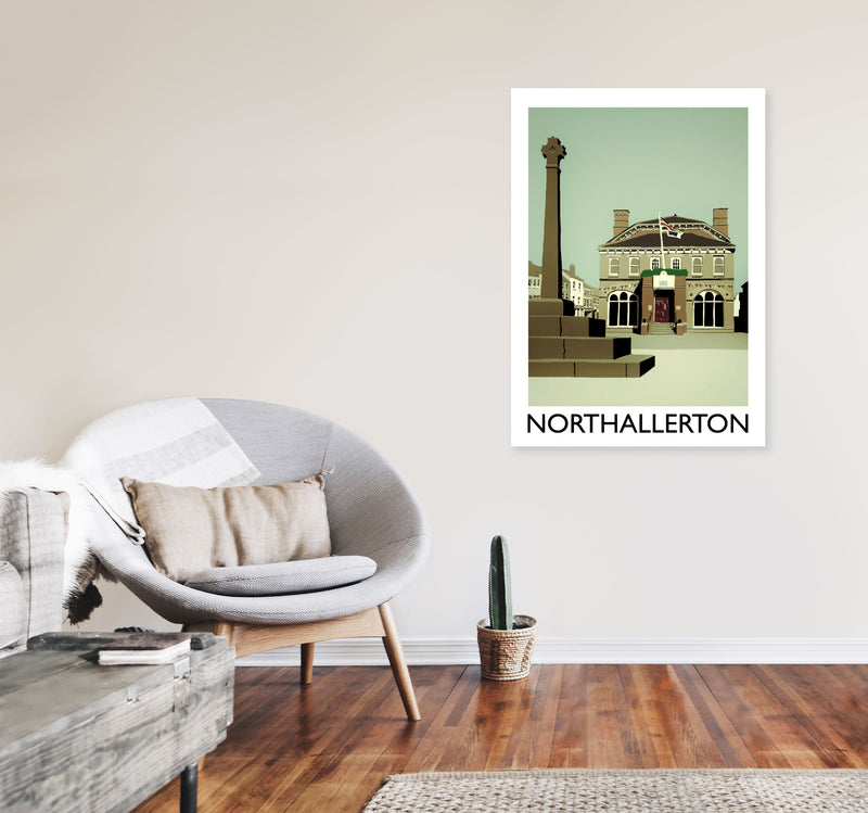 Northallerton Art Print by Richard O'Neill A1 Black Frame