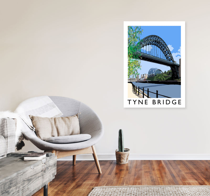 Tyne Bridge Art Print by Richard O'Neill A1 Black Frame