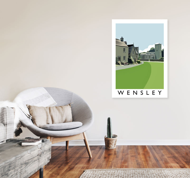 Wensley Art Print by Richard O'Neill A1 Black Frame