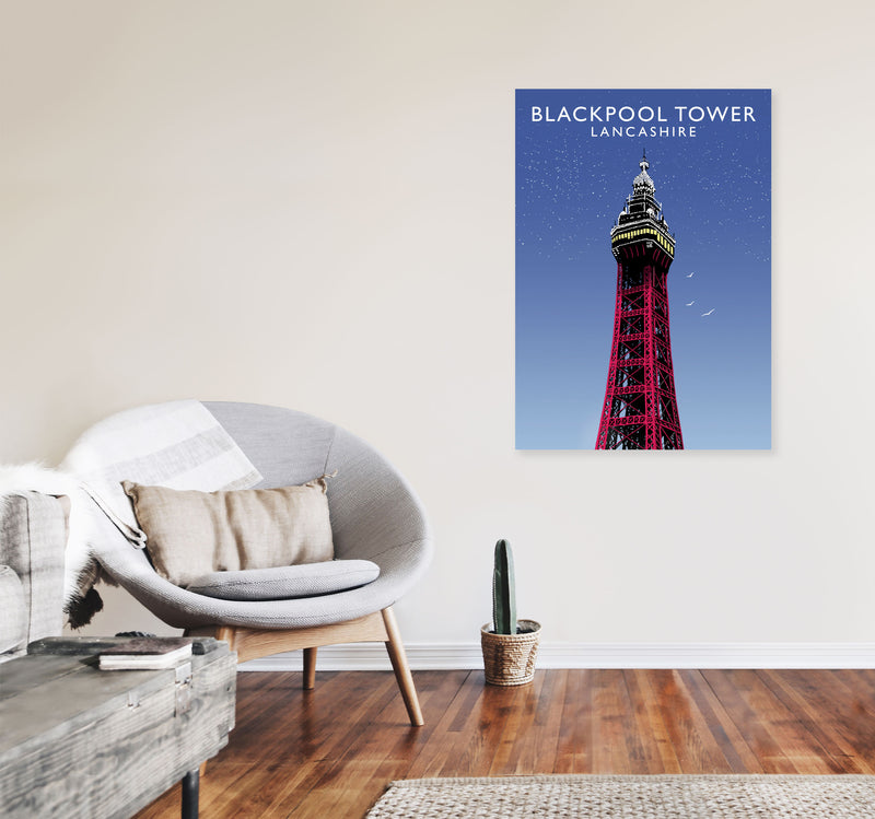 Blackpool Tower by Richard O'Neill A1 Black Frame
