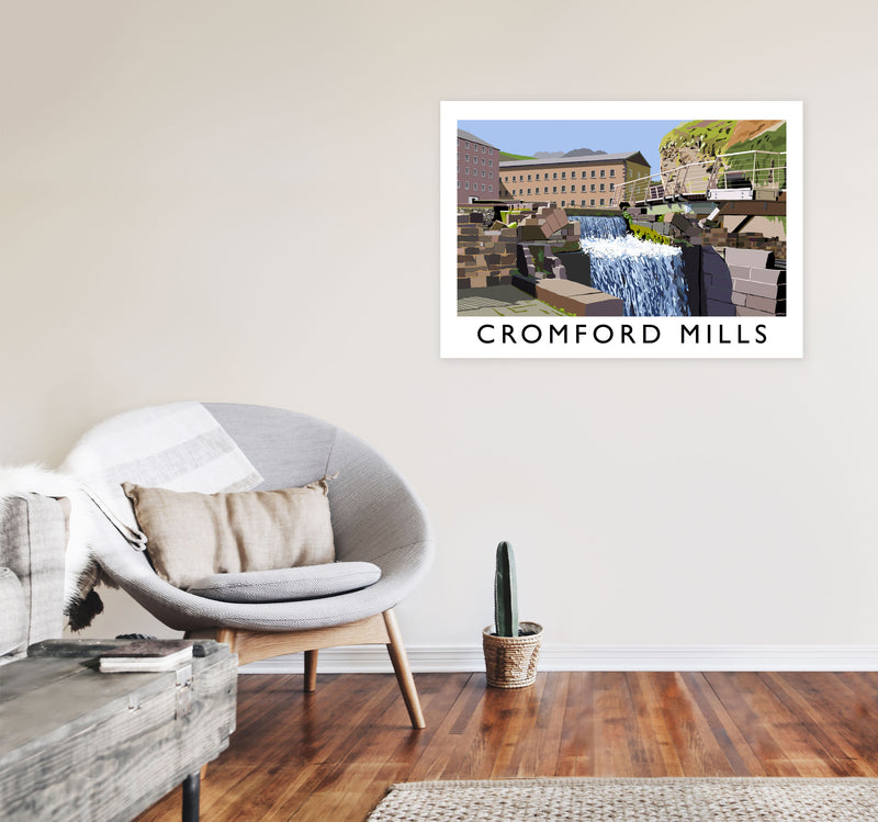 Cromford Mills by Richard O'Neill A1 Black Frame