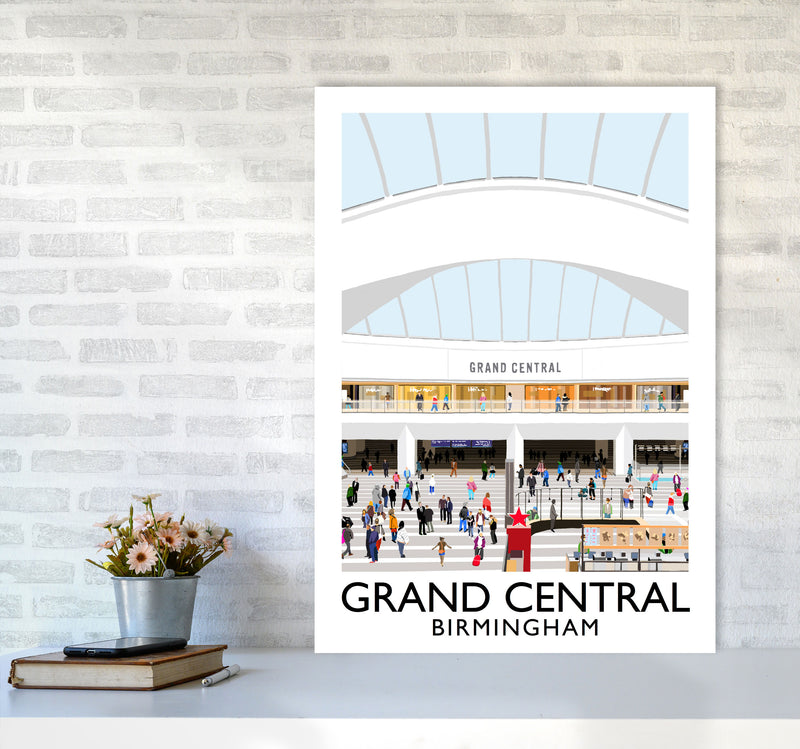 Grand Central Birmingham by Richard O'Neill A1 Black Frame
