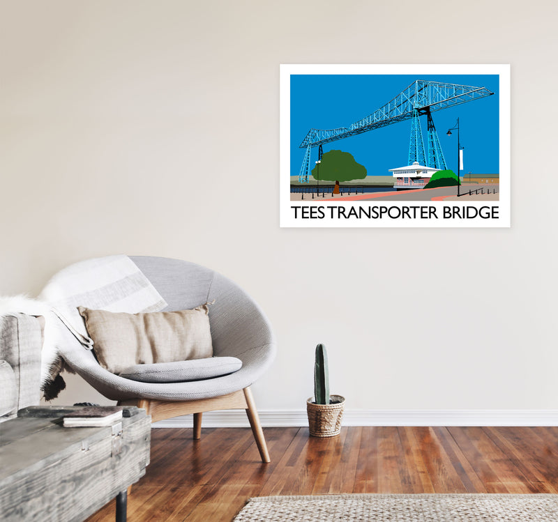 Tees Transporter Bridge by Richard O'Neill A1 Black Frame