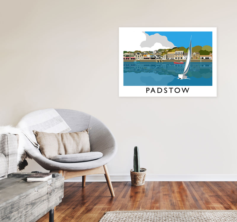 Padstow by Richard O'Neill A1 Black Frame