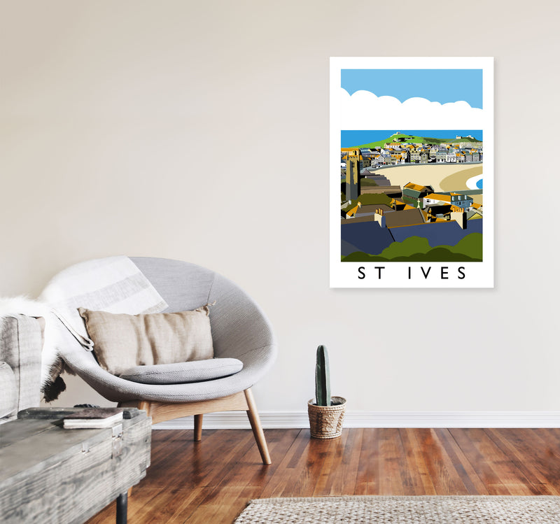 St Ives by Richard O'Neill A1 Black Frame