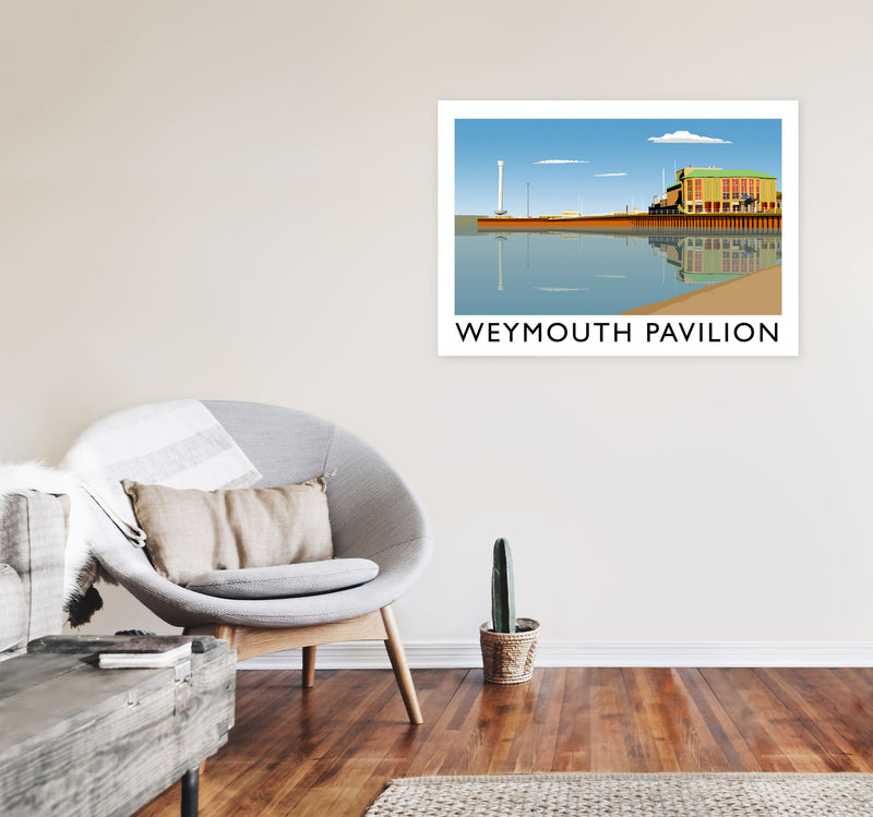Weymouth Pavillion by Richard O'Neill A1 Black Frame