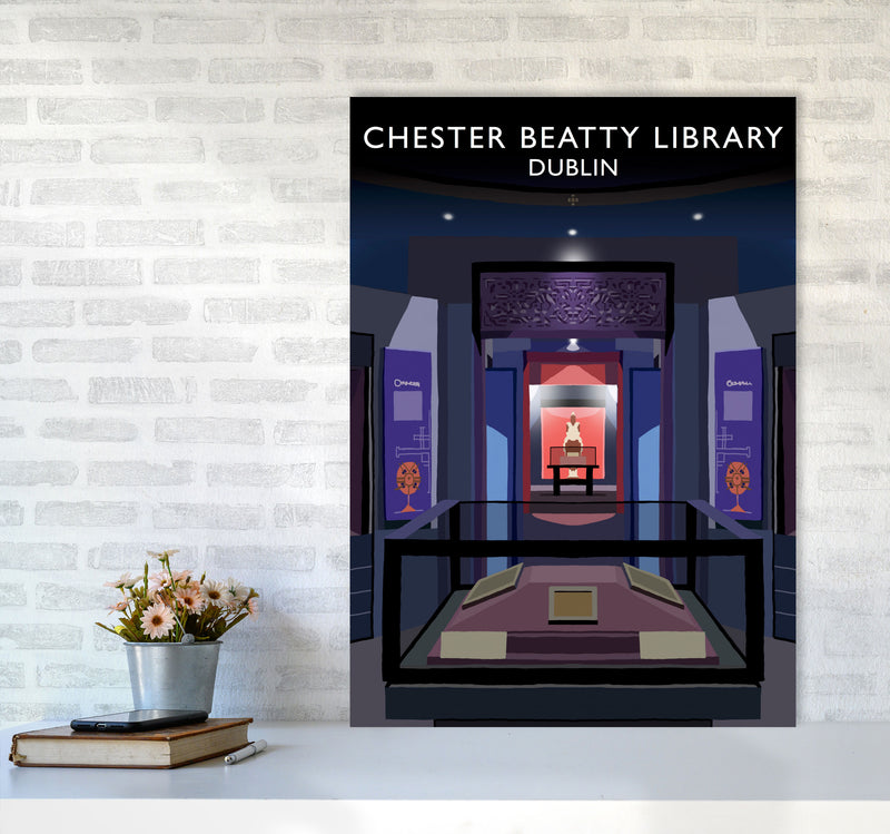 Chester Beatty Library by Richard O'Neill A1 Black Frame
