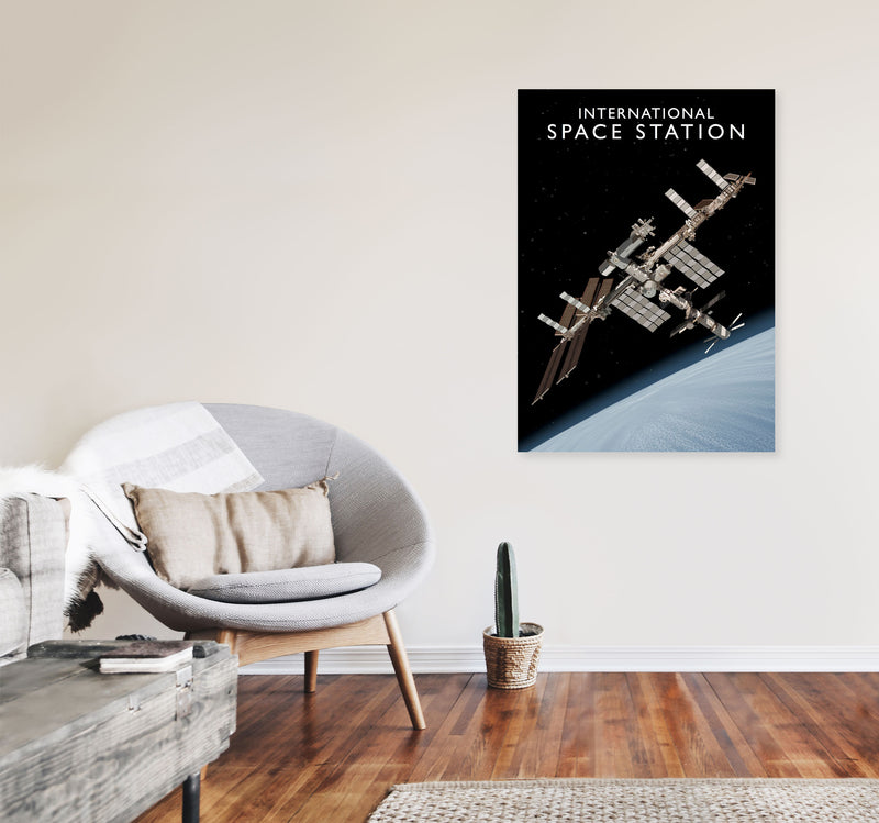 International Space Station by Richard O'Neill A1 Black Frame