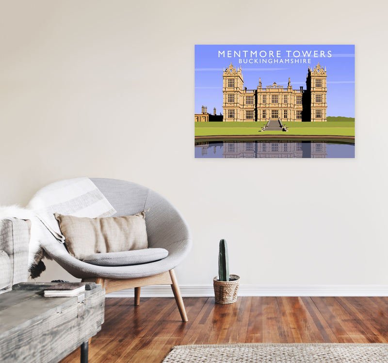 Mentmore Towers (Landscape) by Richard O'Neill A1 Black Frame