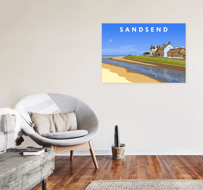 Sandsend3 by Richard O'Neill A1 Black Frame