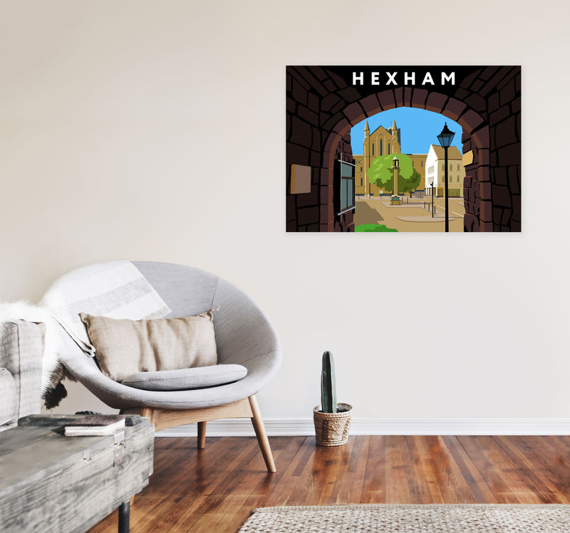 Hexham by Richard O'Neill A1 Black Frame