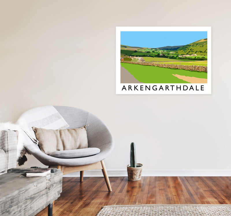 Arkengarthdale by Richard O'Neill A1 Black Frame