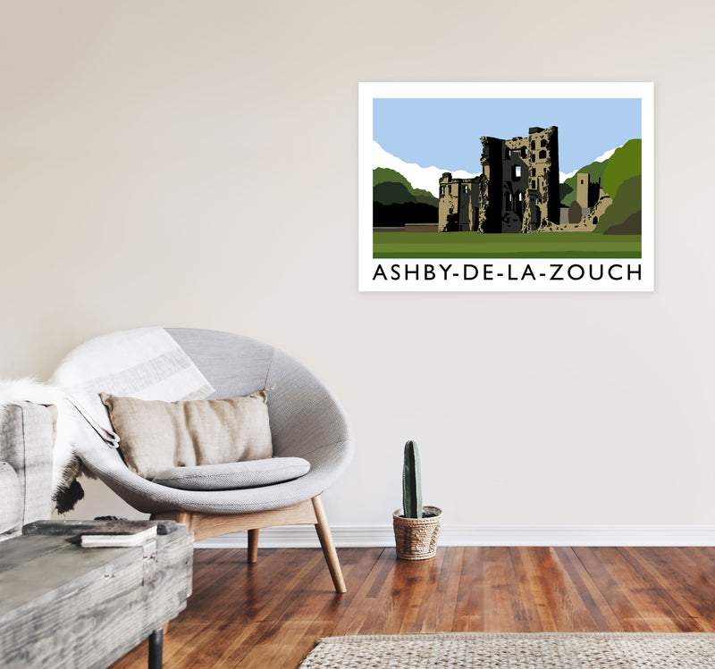 Ashby-de-la- Zouche by Richard O'Neill A1 Black Frame