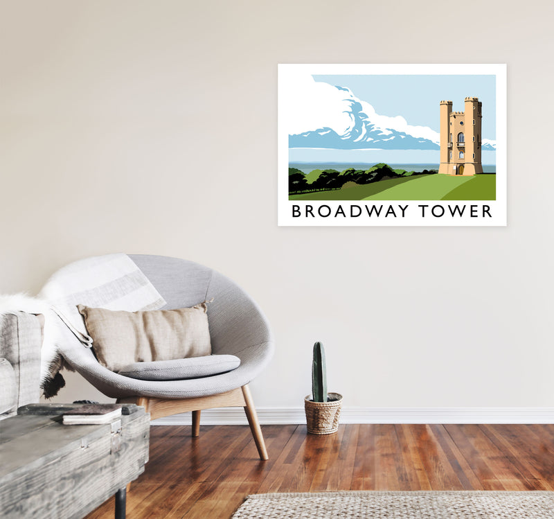 Broadway Tower Art Print by Richard O'Neill A1 Black Frame