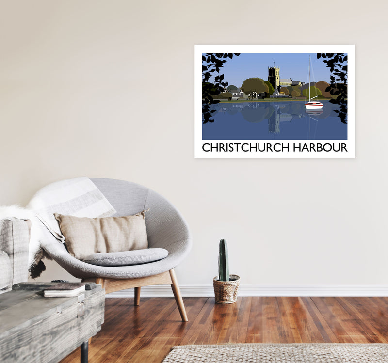 Christchurch Harbour by Richard O'Neill A1 Black Frame