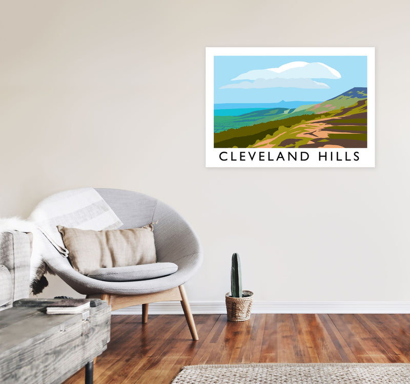 Cleveland Hills by Richard O'Neill A1 Black Frame