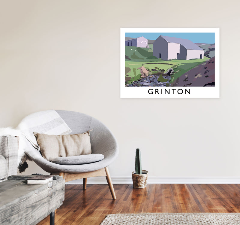 Grinton by Richard O'Neill A1 Black Frame