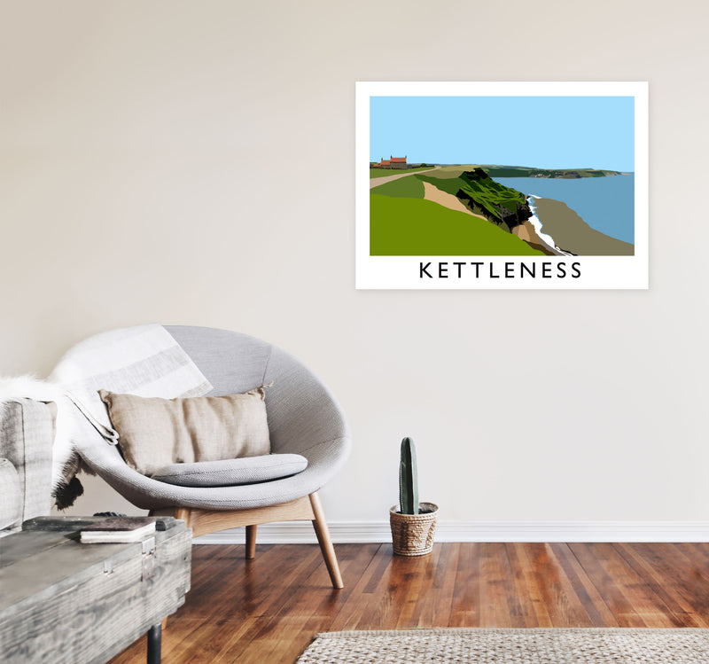 Kettleness Framed Digital Art Print by Richard O'Neill A1 Black Frame