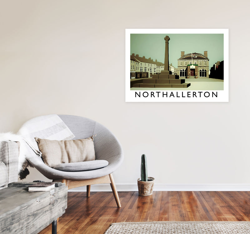 Northallerton Framed Digital Art Print by Richard O'Neill A1 Black Frame