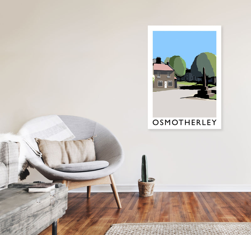 Osmotherley Travel Art Print by Richard O'Neill, Framed Wall Art A1 Black Frame