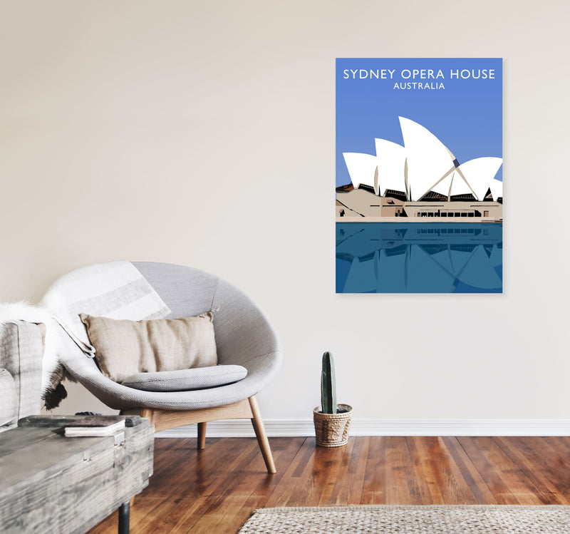 Sydney Opera House Australia Digital Art Print by Richard O'Neill A1 Black Frame