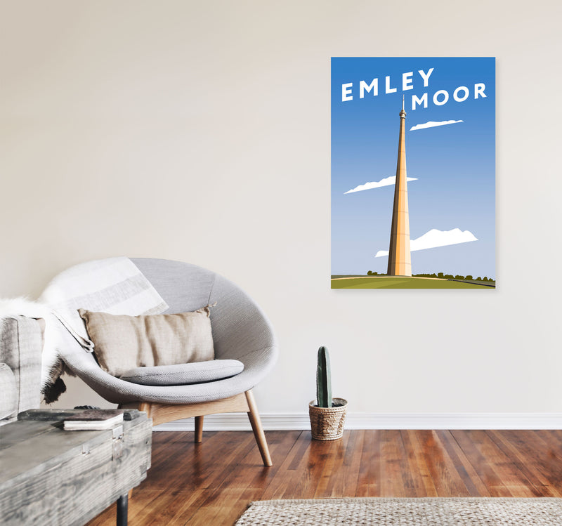Emley Moor 3 by Richard O'Neill A1 Black Frame