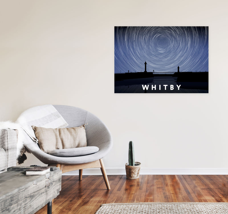 Whitby Digital Art Print by Richard O'Neill, Framed Wall Art A1 Black Frame