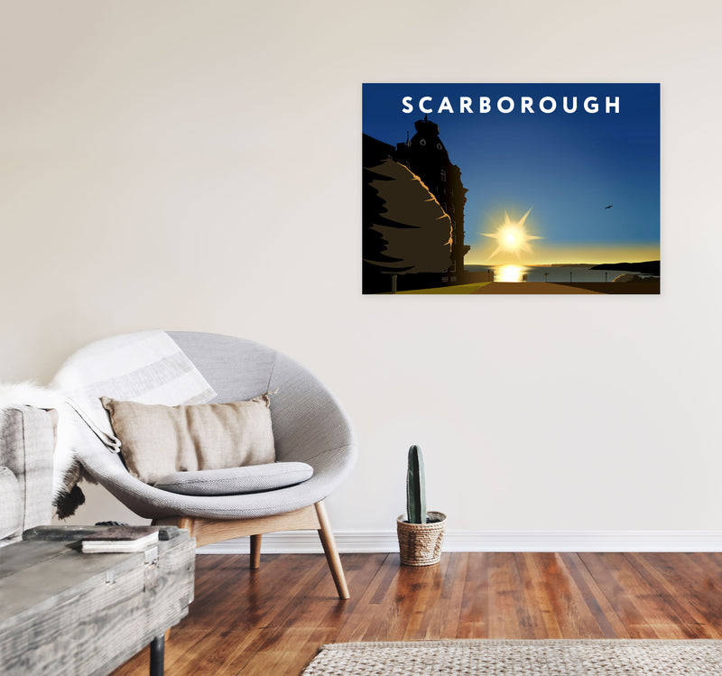 Scarborough Sunrise by Richard O'Neill A1 Black Frame