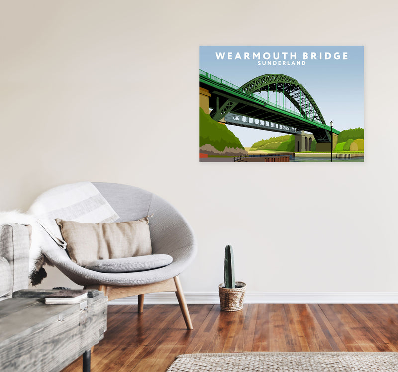 Wearmouth Bridge by Richard O'Neill A1 Black Frame