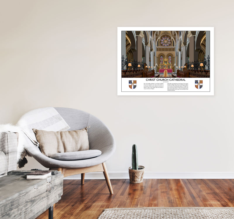 Christ Church Cathedral  by Richard O'Neill A1 Black Frame