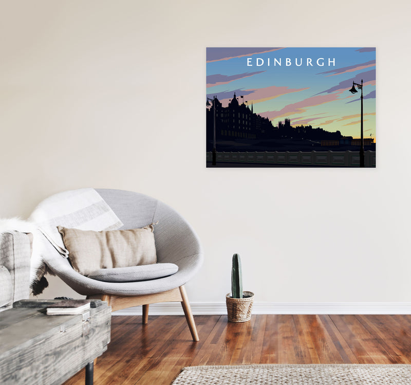 Edinburgh 2 by Richard O'Neill A1 Black Frame