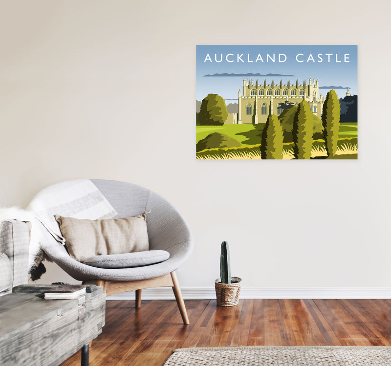 Auckland Castle by Richard O'Neill A1 Black Frame