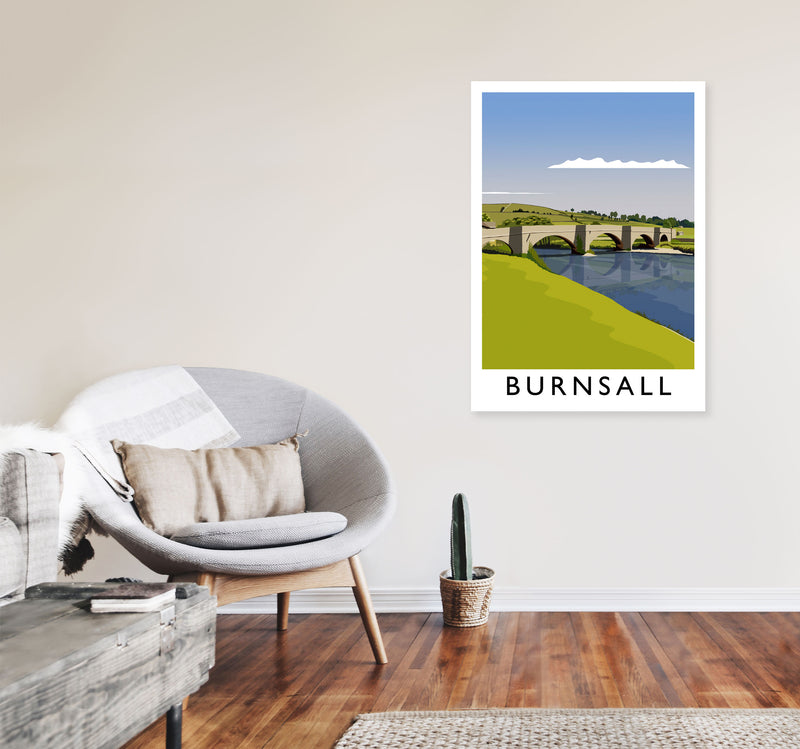Burnsall portrait by Richard O'Neill A1 Black Frame