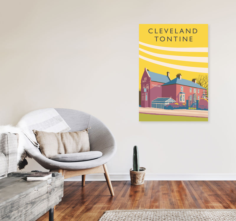 Cleveland Tontine portrait by Richard O'Neill A1 Black Frame
