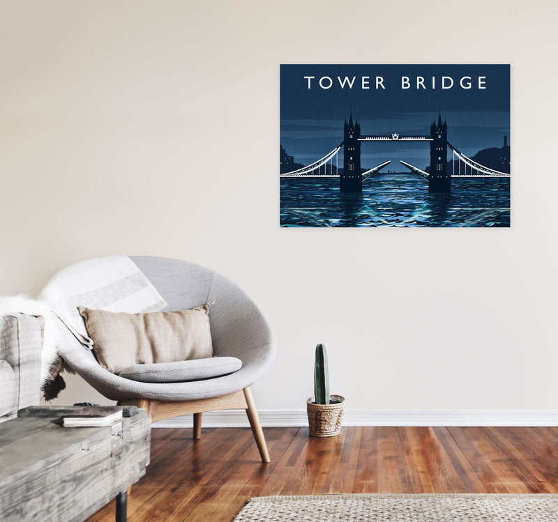 Tower Bridge by Richard O'Neill A1 Black Frame