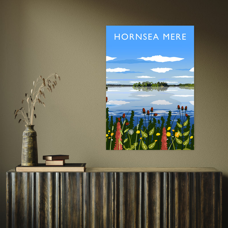 Hornsea Mere portrait by Richard O'Neill A1 Print Only