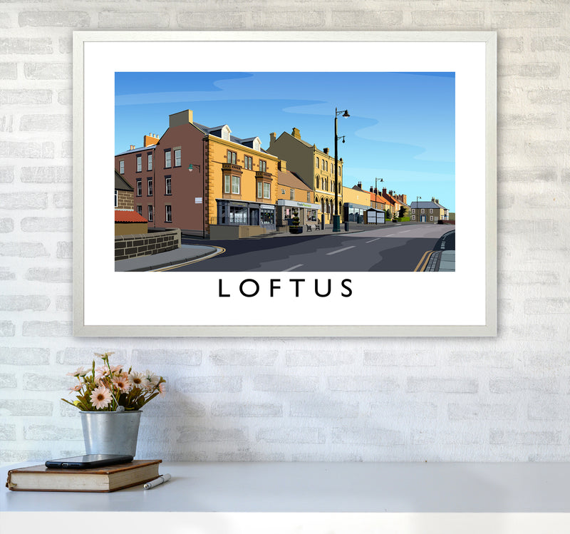 Loftus 3 Art Print by Richard O'Neill A1 Oak Frame