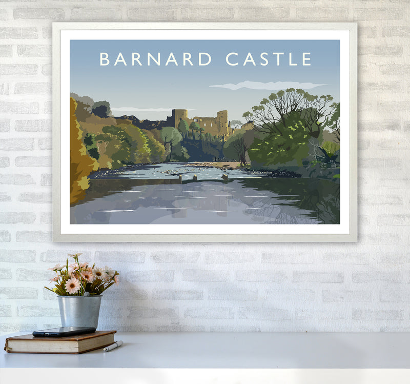 Barnard Castle 2 Art Print by Richard O'Neill A1 Oak Frame