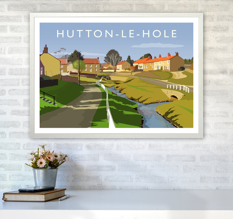 Hutton-Le-Hole Art Print by Richard O'Neill A1 Oak Frame