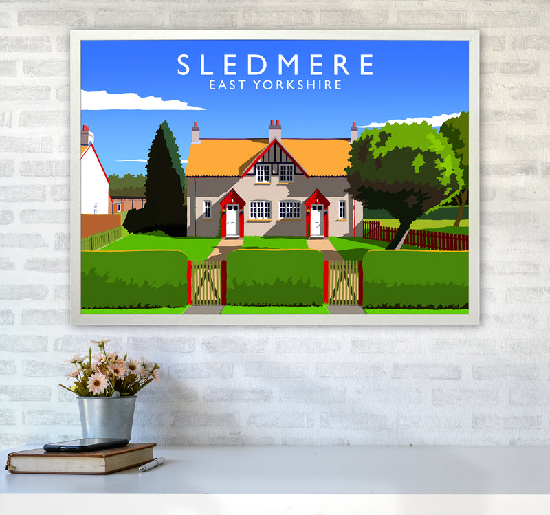 Sledmere Travel Art Print by Richard O'Neill A1 Oak Frame
