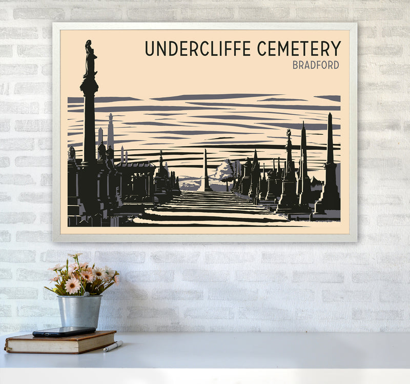 Undercliffe Cemetery copy Travel Art Print by Richard O'Neill A1 Oak Frame