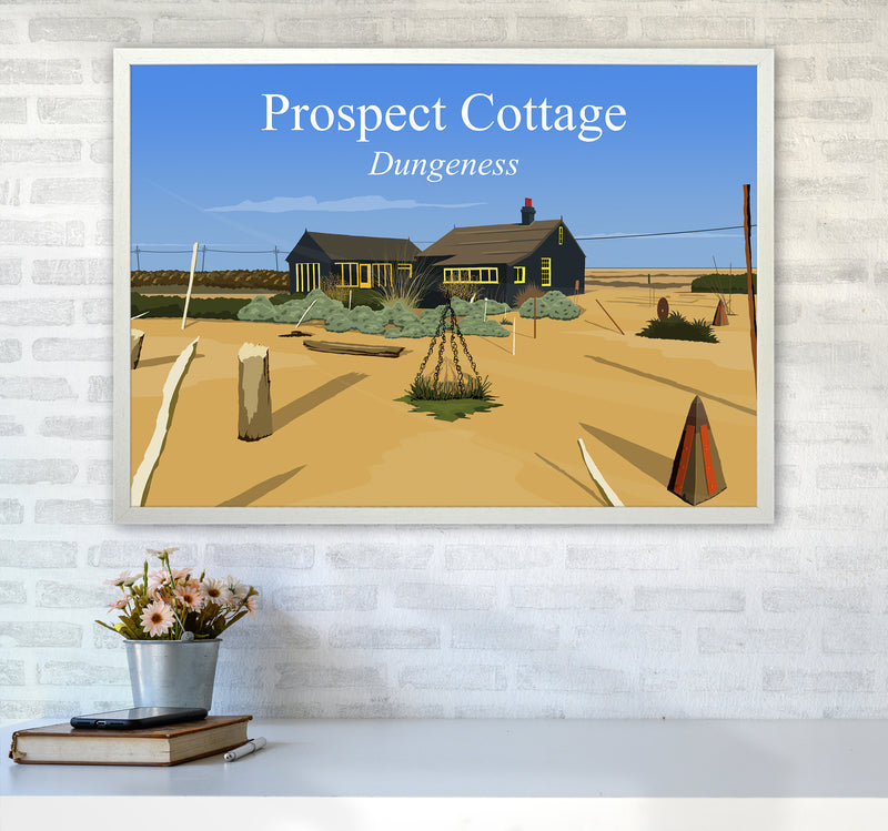 Prospect Cottage Travel Art Print by Richard O'Neill A1 Oak Frame