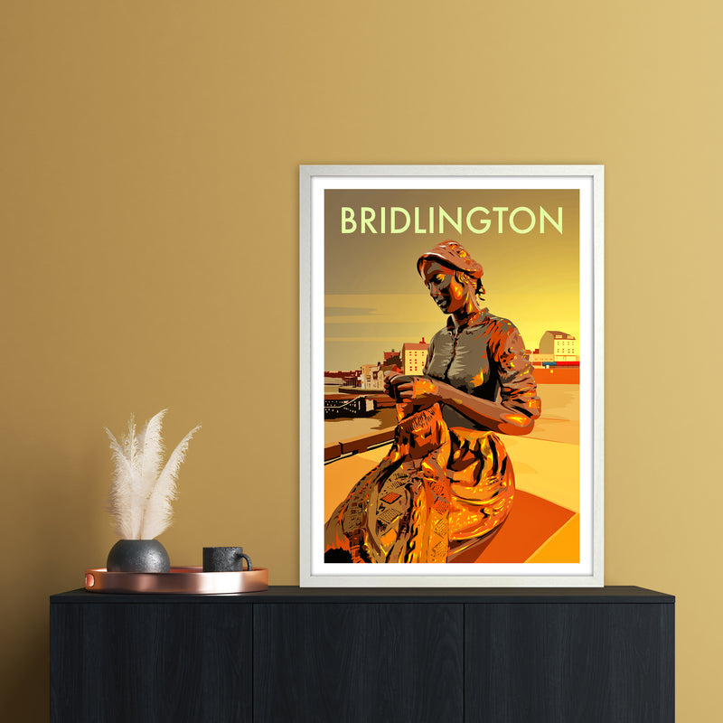 Bridlington 2 Travel Art Print by Richard O'Neill A1 Oak Frame
