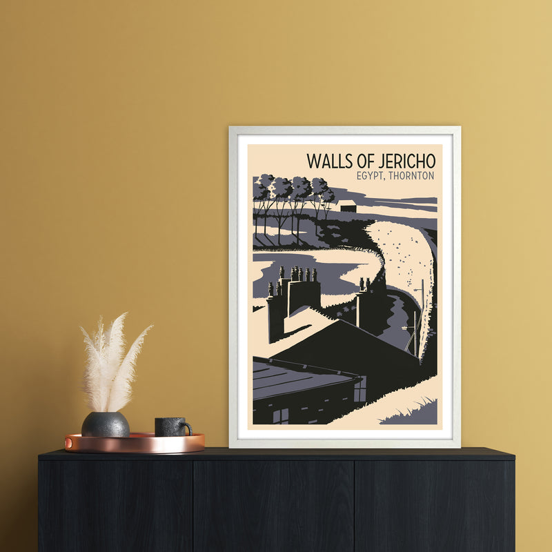 Walls of Jericho Travel Art Print by Richard O'Neill A1 Oak Frame