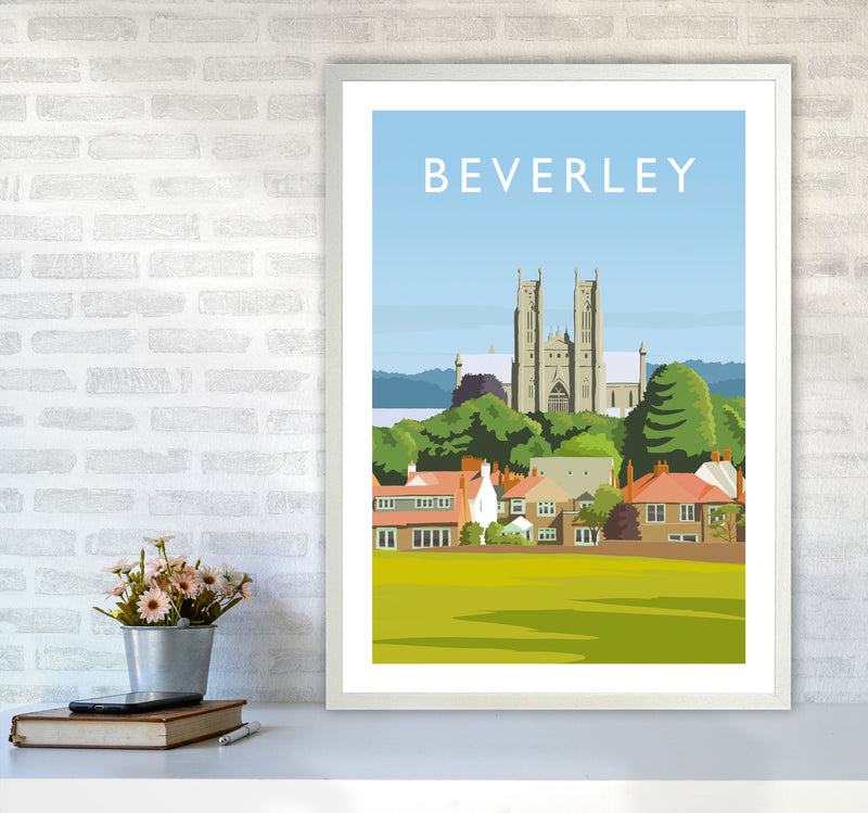 Beverley 3 portrait Travel Art Print by Richard O'Neill A1 Oak Frame